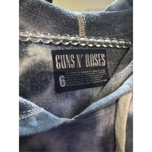 Torrid plus size 6x guns & roses tie die marbled rock band hooded sweatshirt - Picture 6 of 9